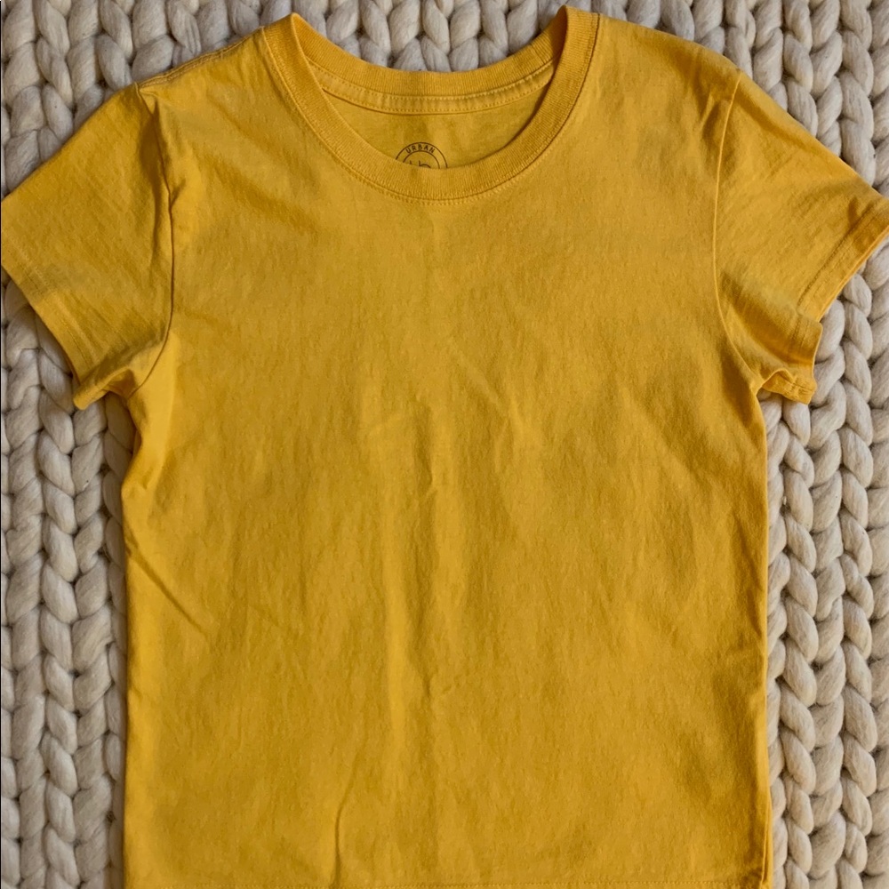 Urban Outfitters vibrant, yellow t-shirt